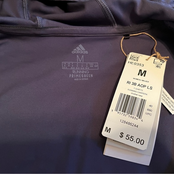 NWT Adidas Primegreen Hooded Running Jacket - Aeroready Cropped - Picture 7 of 8